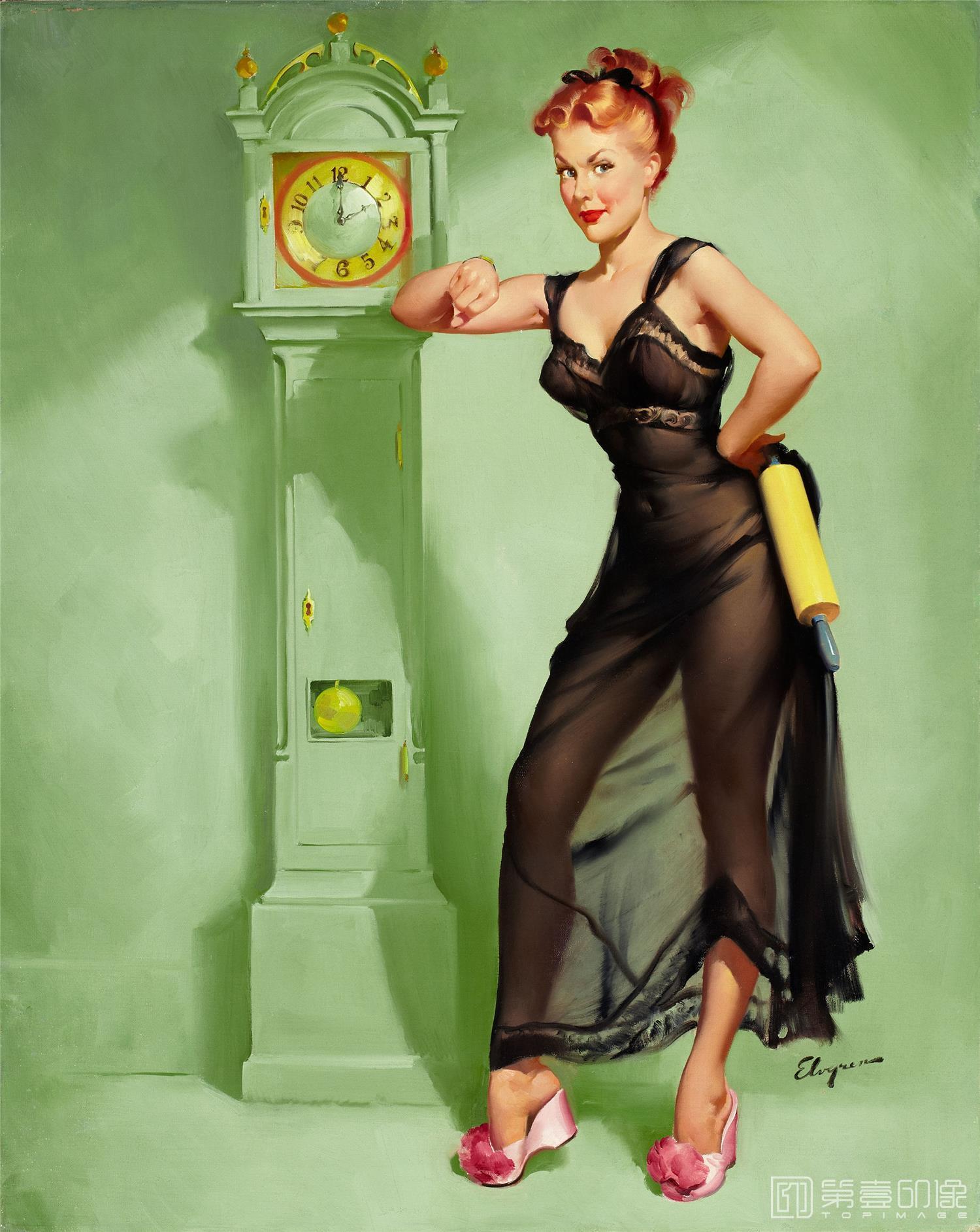 油画-吉尔·艾尔夫格雷恩 Gil Elvgren 作品集-135